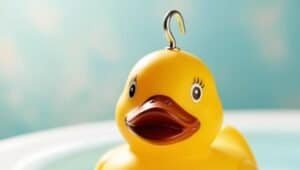 Close up of a Duck with a Hook