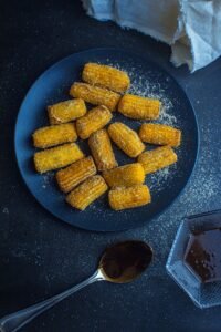 A plate of Spanish Churros