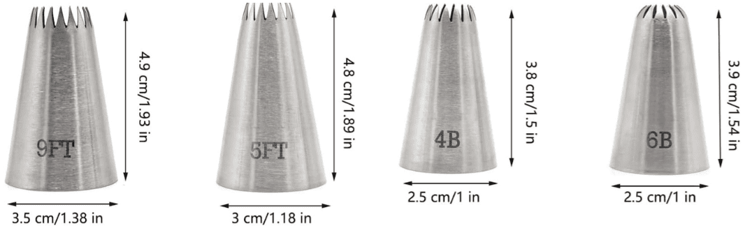 Large nozzles for making Churros