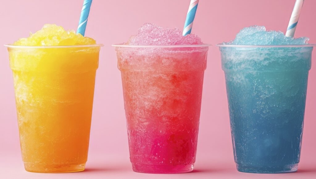 Different Coloured Slushies