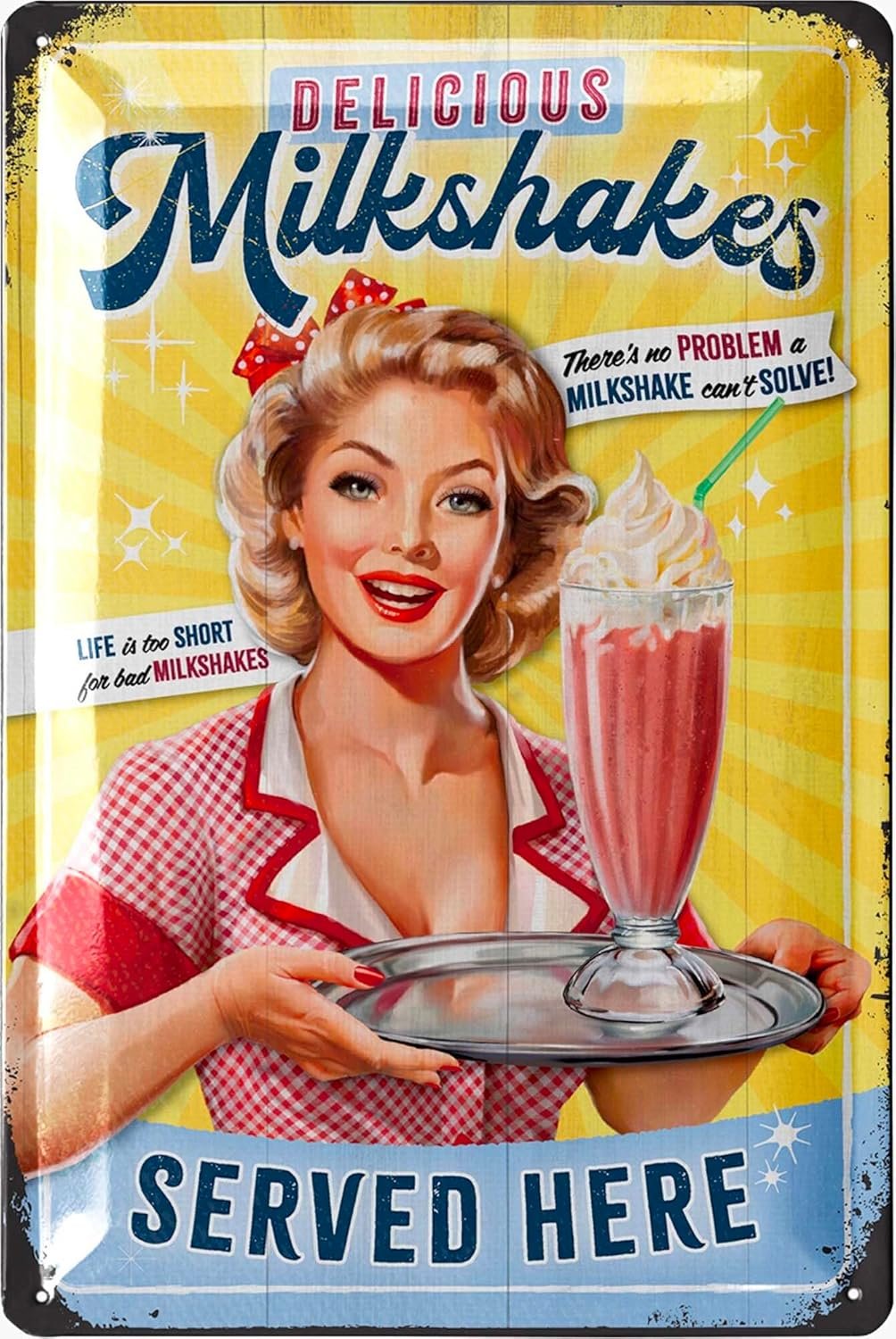 Vintage milkshake sign