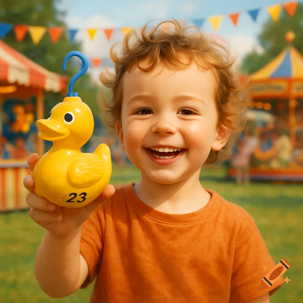 Rubber Ducks with numbers on the bottom